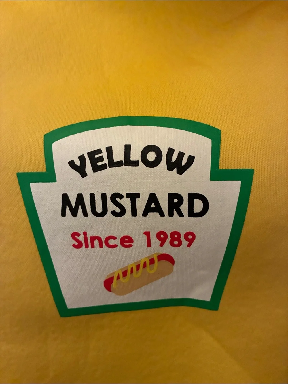 Yellow Mustard Pet Costume - Size Small